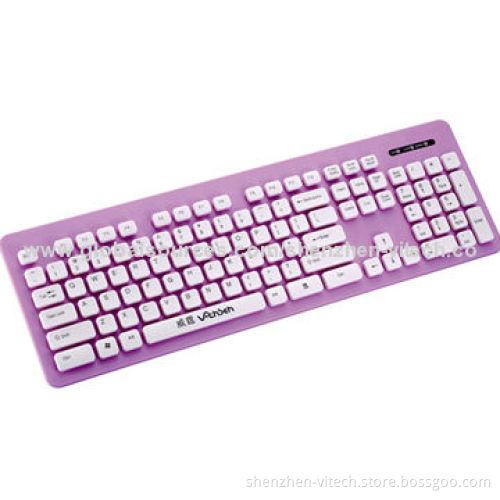 USB Port Washable Keyboard, Beautiful and Practical Design, Supports Several Languages